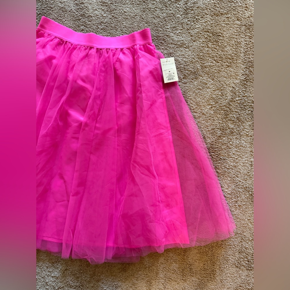 Pink Ruffled Tule Skirt - Picture 4 of 8